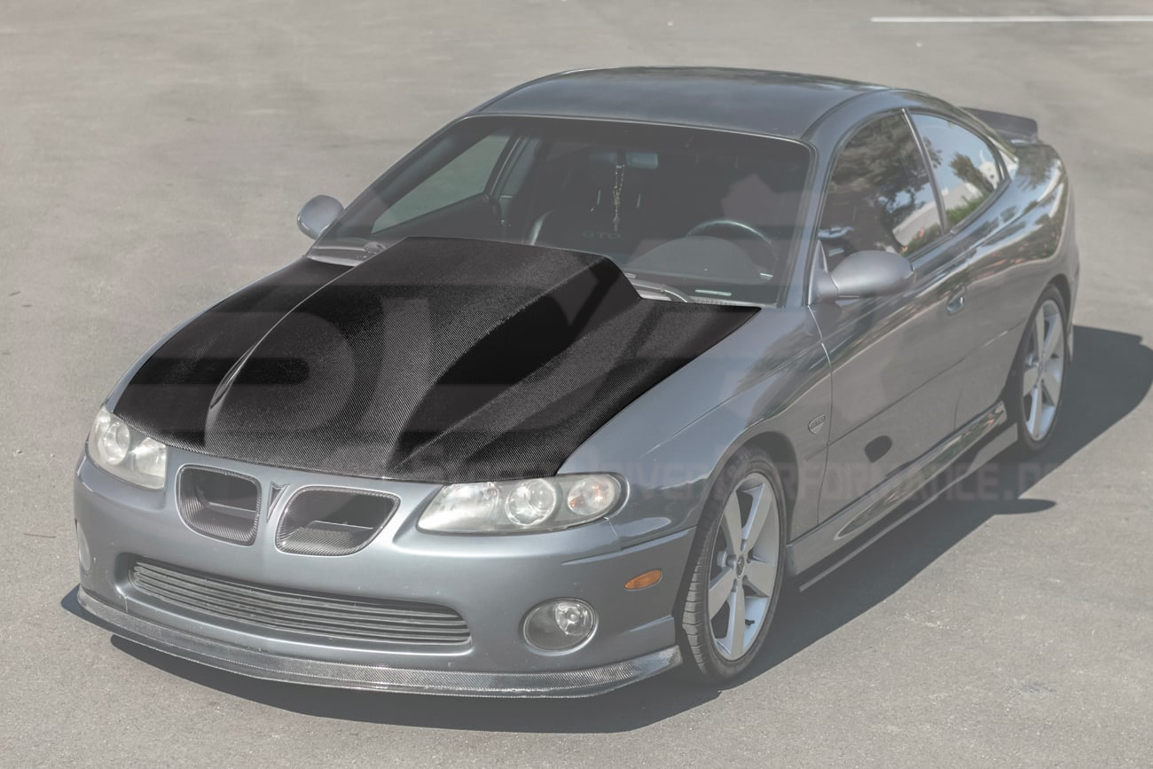 2004-2006 PONTIAC GTO | SDP PERFORMANCE STYLE CARBON FIBER FRONT COWL HOOD